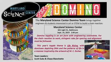Free download Maryland Science Center Domino Drop 2019 video and edit with RedcoolMedia movie maker MovieStudio video editor online and AudioStudio audio editor onlin
