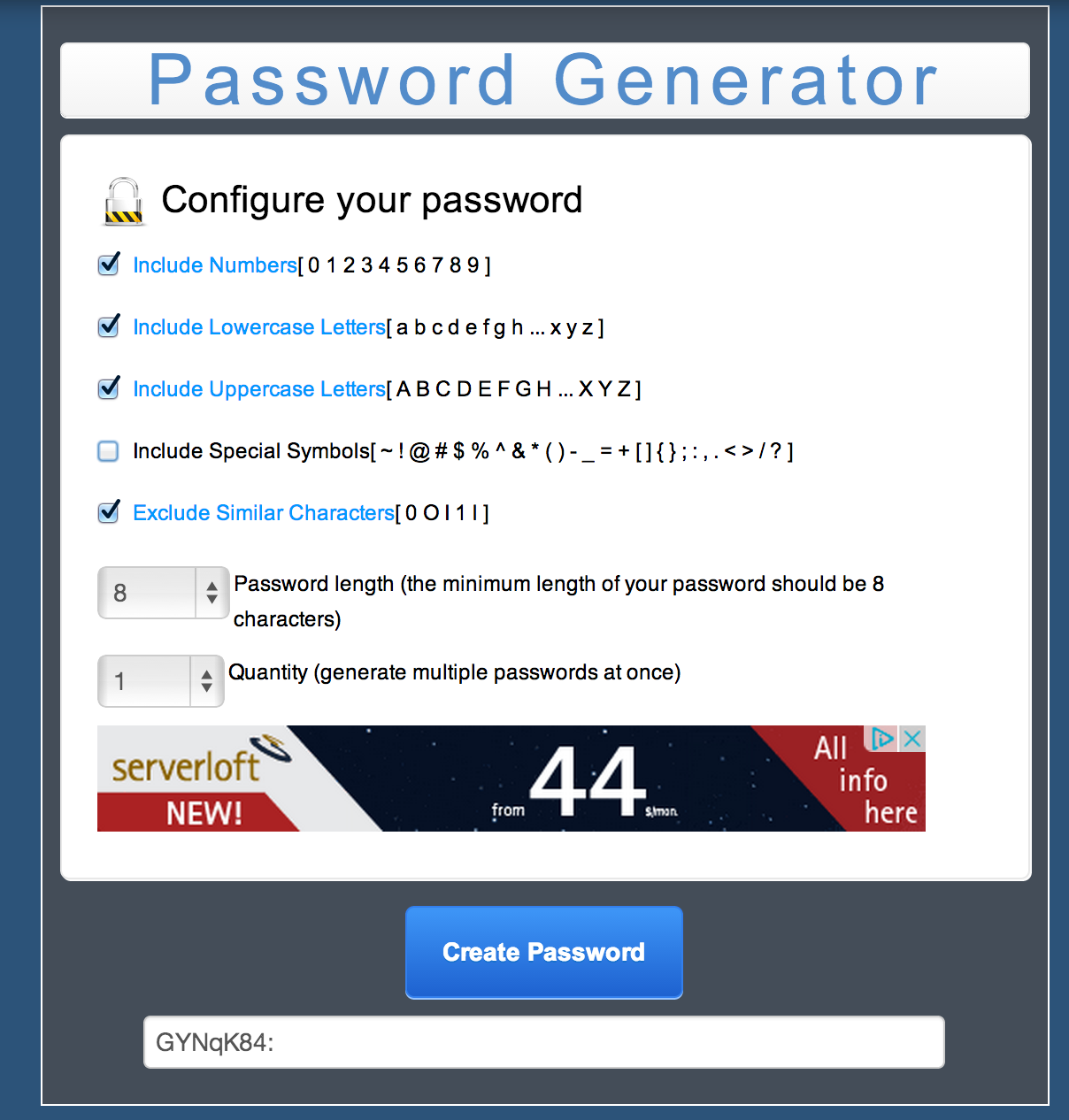 Download web tool or web app MC Password Generator Download web tool or web app MC Password Generator