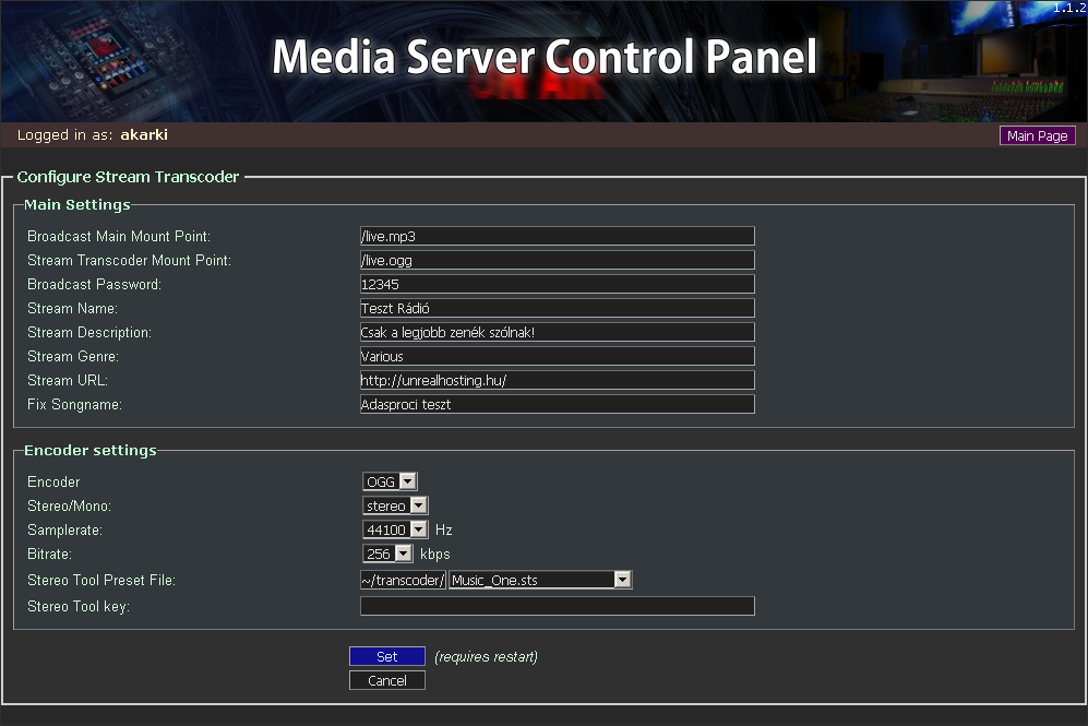 Download web tool or web app Media Server Control Panel Download web tool or web app Media Server Control Panel