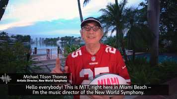 Free download Michael Tilson Thomas Welcomes Football Fans to Miami video and edit with RedcoolMedia movie maker MovieStudio video editor online and AudioStudio audio editor onlin