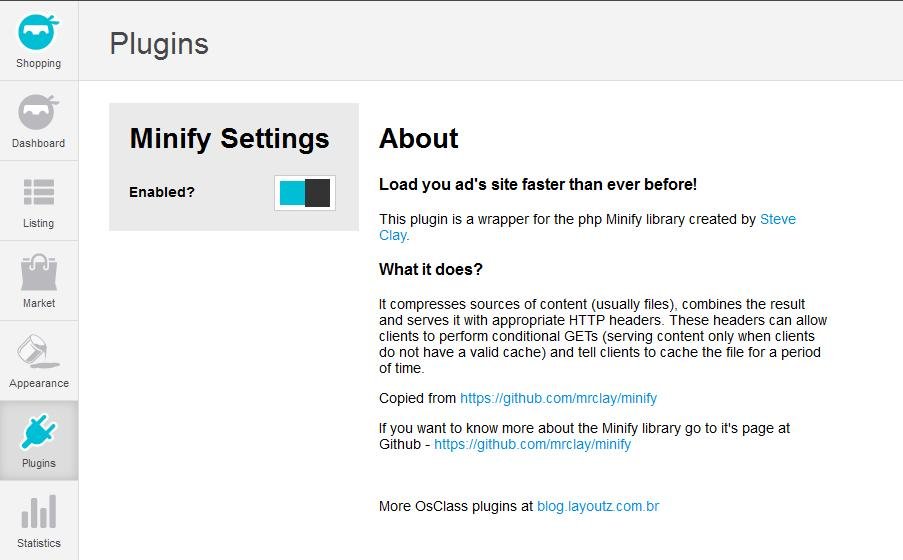 Download web tool or web app Minifyer for OsClass Download web tool or web app Minifyer for OsClass