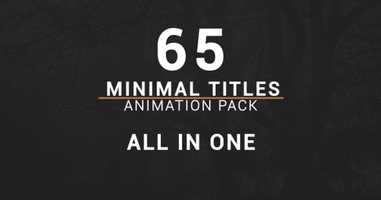 Free download Minimal Titles Pack | After Effects Project - Envato elements video and edit with RedcoolMedia movie maker MovieStudio video editor online and AudioStudio audio editor onlin