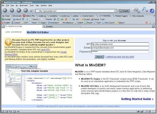 Download web tool or web app MixDEM