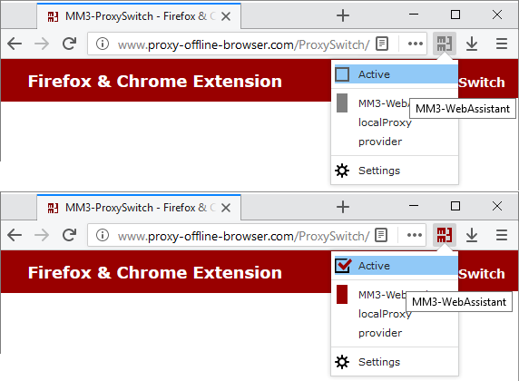 Download web tool or web app MM3-ProxySwitch - Firefox WebExtension