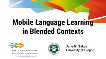 Free download Mobile Language Learning in Blended Contexts video and edit with RedcoolMedia movie maker MovieStudio video editor online and AudioStudio audio editor onlin