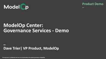 Free download ModelOp Center: Governance Services Demo video and edit with RedcoolMedia movie maker MovieStudio video editor online and AudioStudio audio editor onlin