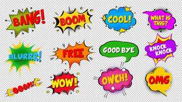 Free download Modern Comic Bubbles | After Effects Project Files - Videohive template video and edit with RedcoolMedia movie maker MovieStudio video editor online and AudioStudio audio editor onlin