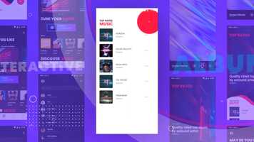 Free download Moksha - Music App Promo Motion Graphics (UI/UX Interface) video and edit with RedcoolMedia movie maker MovieStudio video editor online and AudioStudio audio editor onlin