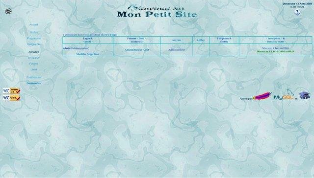 Download web tool or web app Mon petit site