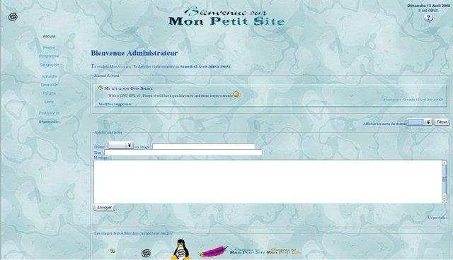 Download web tool or web app Mon petit site