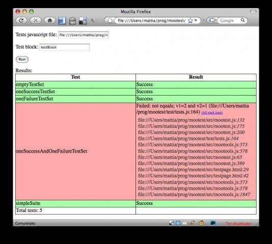 Download web tool or web app mootest