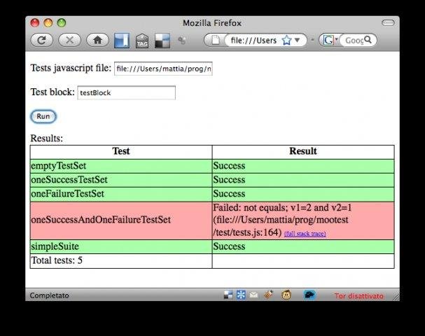 Download web tool or web app mootest