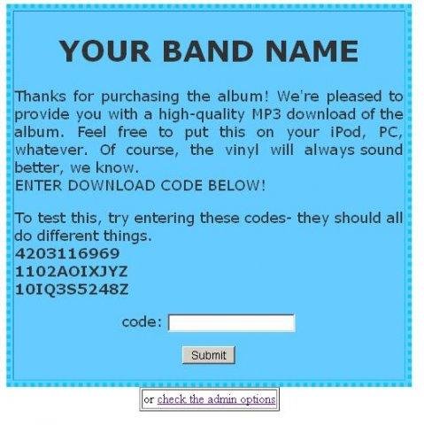 Download web tool or web app MP3 Download Coupon Generator