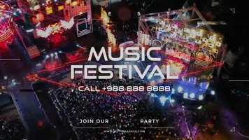 Free download Music Festival Promo video and edit with RedcoolMedia movie maker MovieStudio video editor online and AudioStudio audio editor onlin
