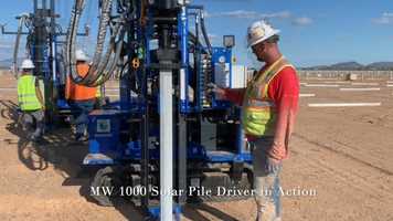 Free download MW 1000 Solar Pile Driver in Action video and edit with RedcoolMedia movie maker MovieStudio video editor online and AudioStudio audio editor onlin