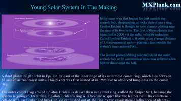 Free download MXPlank   - ASTROPHYSICS - Epsilon Eridani The Nearest Solar System video and edit with RedcoolMedia movie maker MovieStudio video editor online and AudioStudio audio editor onlin