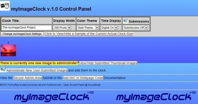 Download web tool or web app myImageClock Download web tool or web app myImageClock