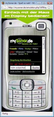 Download web tool or web app mySonar