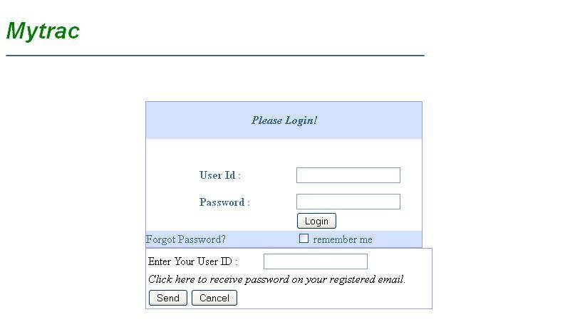 Download web tool or web app mytrac