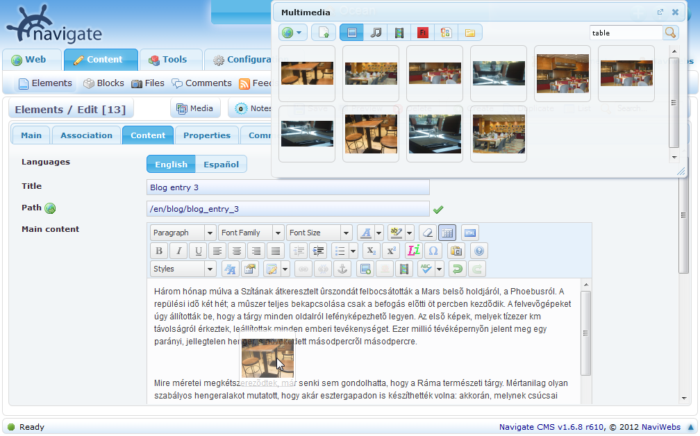 Download web tool or web app Navigate CMS