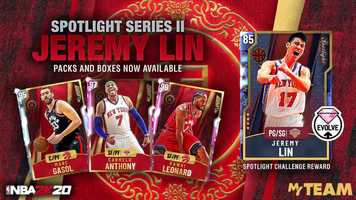Free download NBA 2K20 MyTEAM Jeremy Lin Spotlight Series II video and edit with RedcoolMedia movie maker MovieStudio video editor online and AudioStudio audio editor onlin