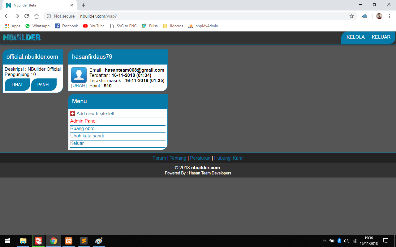 Download web tool or web app NBuilder