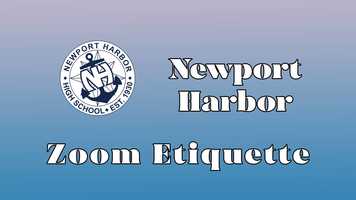 Free download NHHS Zoom Etiquette video and edit with RedcoolMedia movie maker MovieStudio video editor online and AudioStudio audio editor onlin