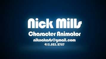 Free download NIck Mills Animation Demo Reel video and edit with RedcoolMedia movie maker MovieStudio video editor online and AudioStudio audio editor onlin