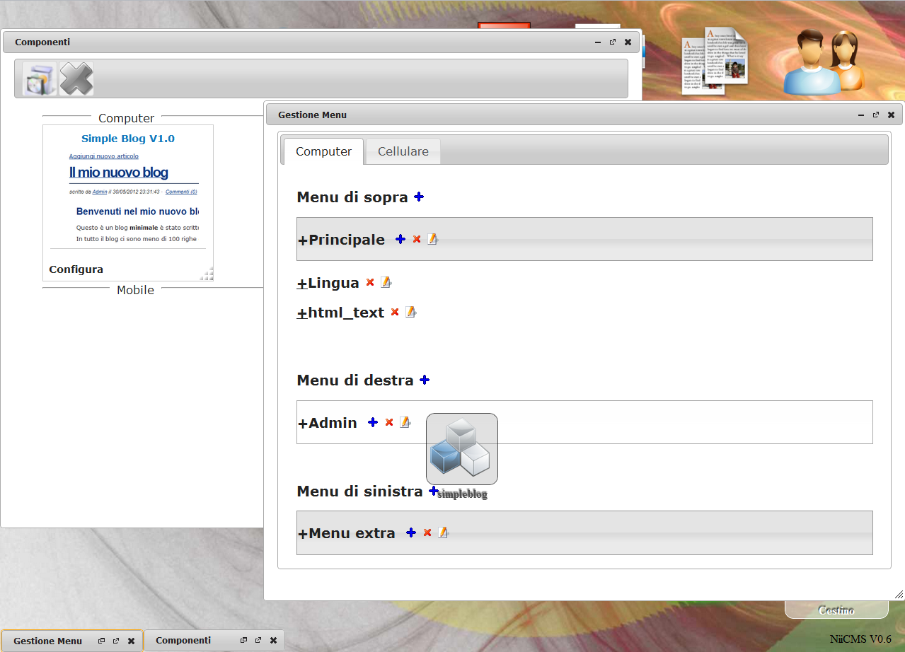 Download web tool or web app NiiCMS