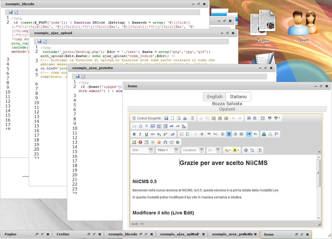 Download web tool or web app NiiCMS