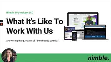 Free download Nimble Technology Pitch Deck video and edit with RedcoolMedia movie maker MovieStudio video editor online and AudioStudio audio editor onlin