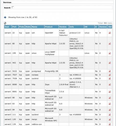 Download web tool or web app NSDi - Network Services Discoverer