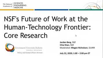 Free download NSFs Future of Work at the Human-Technology Frontier Core Research video and edit with RedcoolMedia movie maker MovieStudio video editor online and AudioStudio audio editor onlin