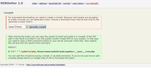 Download web tool or web app NZBGetter