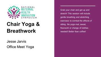 Free download OMY_Chair Yoga_Breathwork_Maternal Health Learning and Innovation Center_Final.mp4 video and edit with RedcoolMedia movie maker MovieStudio video editor online and AudioStudio audio editor onlin