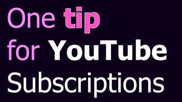 Free download One Tip for Organizing YouTube Subscriptions (2021) with the Channel Groups and Rating video and edit with RedcoolMedia movie maker MovieStudio video editor online and AudioStudio audio editor onlin