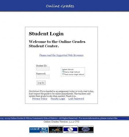 Download web tool or web app Online Grades  Attendance