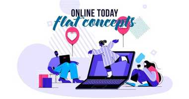 Free download Online Today - Flat Concept | After Effects Elements - Envato elements video and edit with RedcoolMedia movie maker MovieStudio video editor online and AudioStudio audio editor onlin
