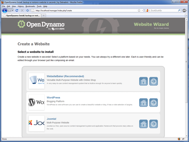 Download web tool or web app OpenDynamo Website Wizard Download web tool or web app OpenDynamo Website Wizard