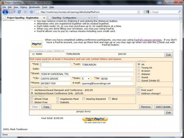 Download web tool or web app OpenReg