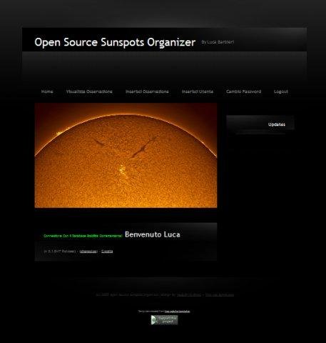 Download web tool or web app Open Source Sunspots Organizer