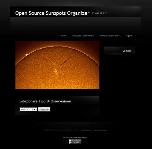 Download web tool or web app Open Source Sunspots Organizer
