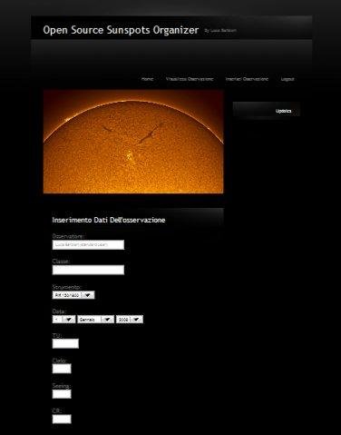 Download web tool or web app Open Source Sunspots Organizer