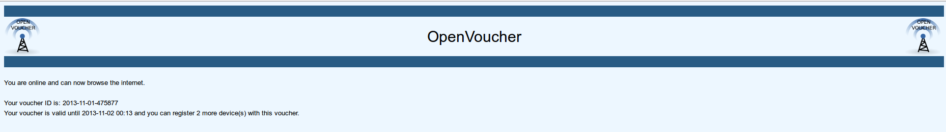 Download web tool or web app OpenVoucher