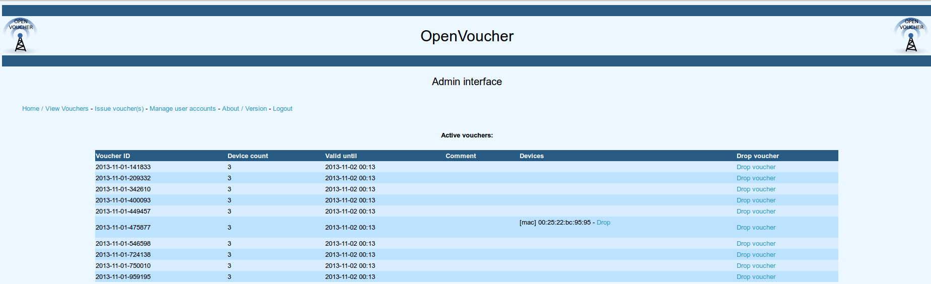 Download web tool or web app OpenVoucher