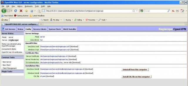 Download web tool or web app OpenVPN Web Certificate Management