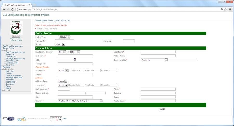 Download web tool or web app OTA Golf Management Download web tool or web app OTA Golf Management