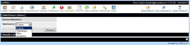 Download web tool or web app OTRS eXternalDB