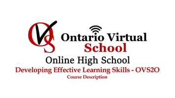 Free download OVS2O Developing Effective Learning Skills - Ontario Virtual School video and edit with RedcoolMedia movie maker MovieStudio video editor online and AudioStudio audio editor onlin