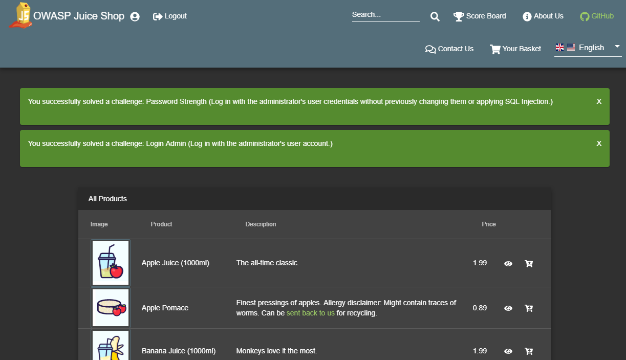 Download web tool or web app OWASP Juice Shop Download web tool or web app OWASP Juice Shop